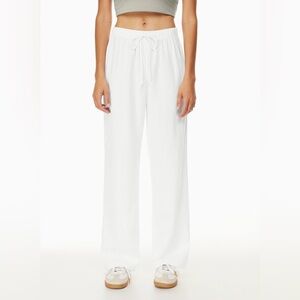 Aritzia Wilfred Free Lodge Linen Pant White Small